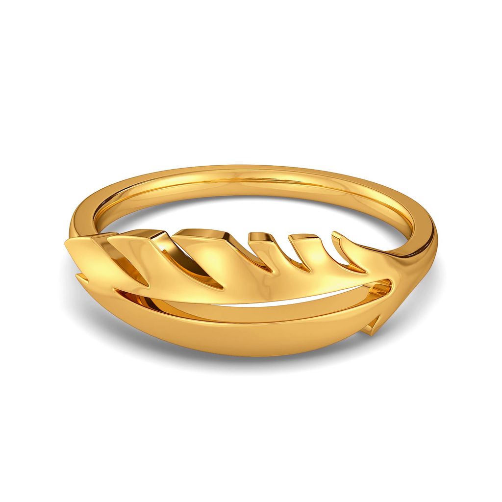 Fab Feather Gold Rings alternate view 3