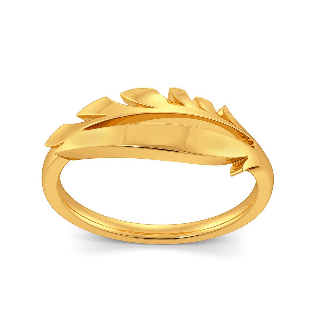Fab Feather Gold Rings alternate view 2