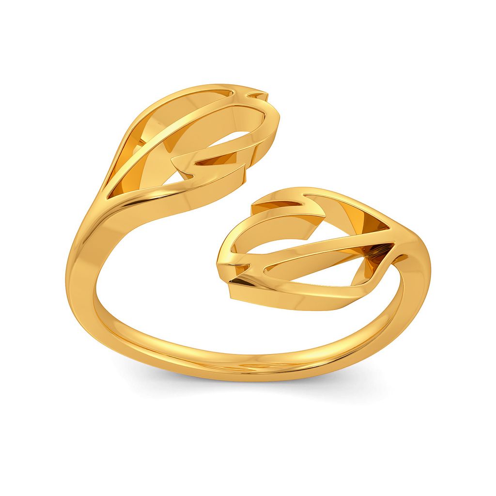 A Lot Like Feather Gold Rings alternate view 2