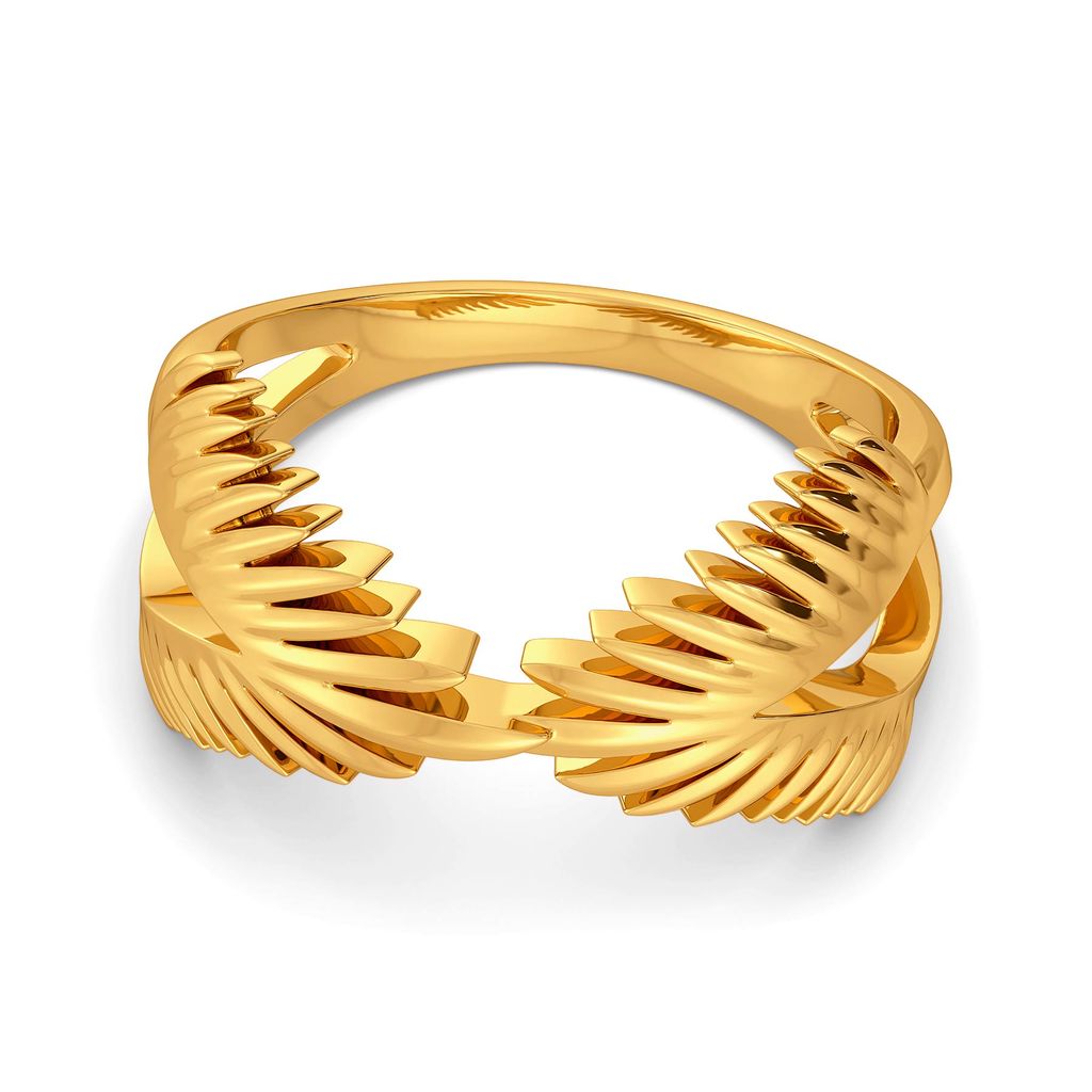 Feather Feels Gold Rings alternate view 3