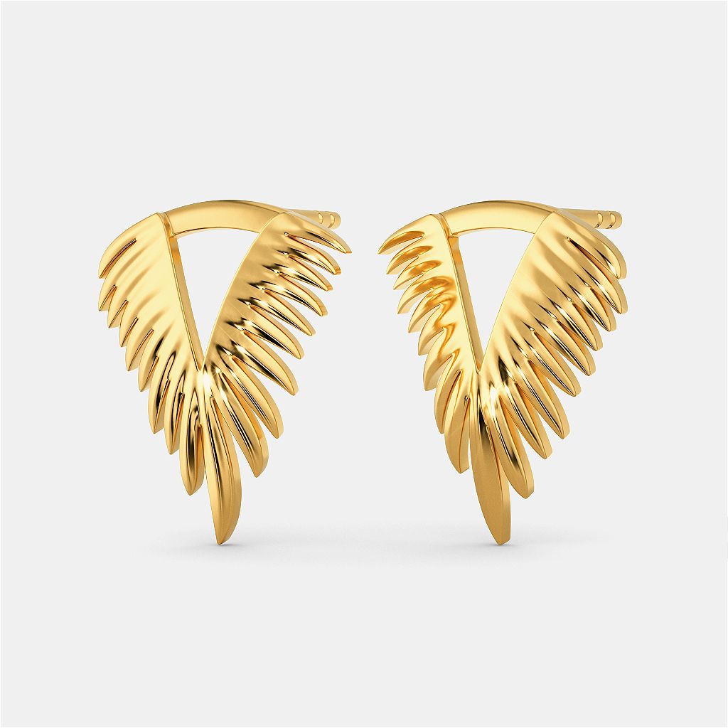 Feather Feels Gold Earrings