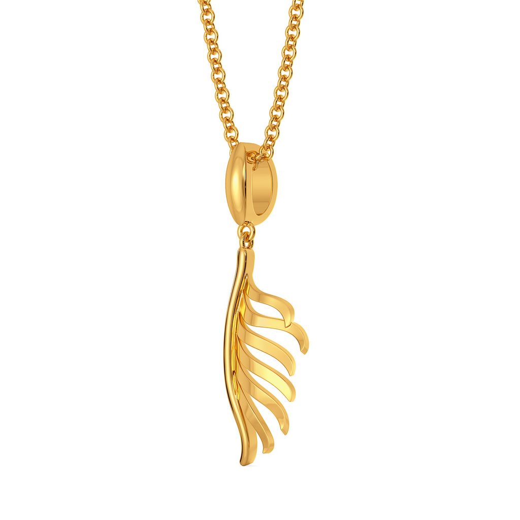 Feather Flow Gold Pendants