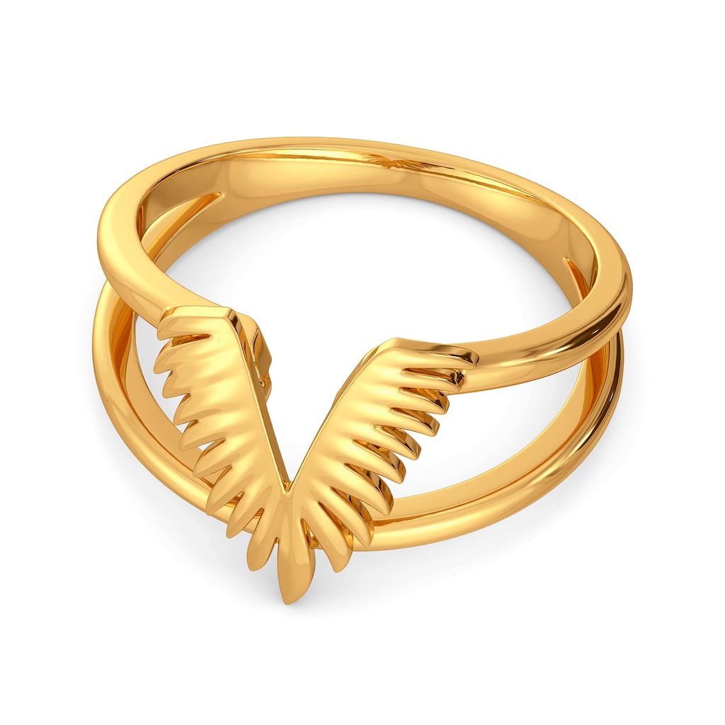 Feather Fest Gold Rings alternate view 3