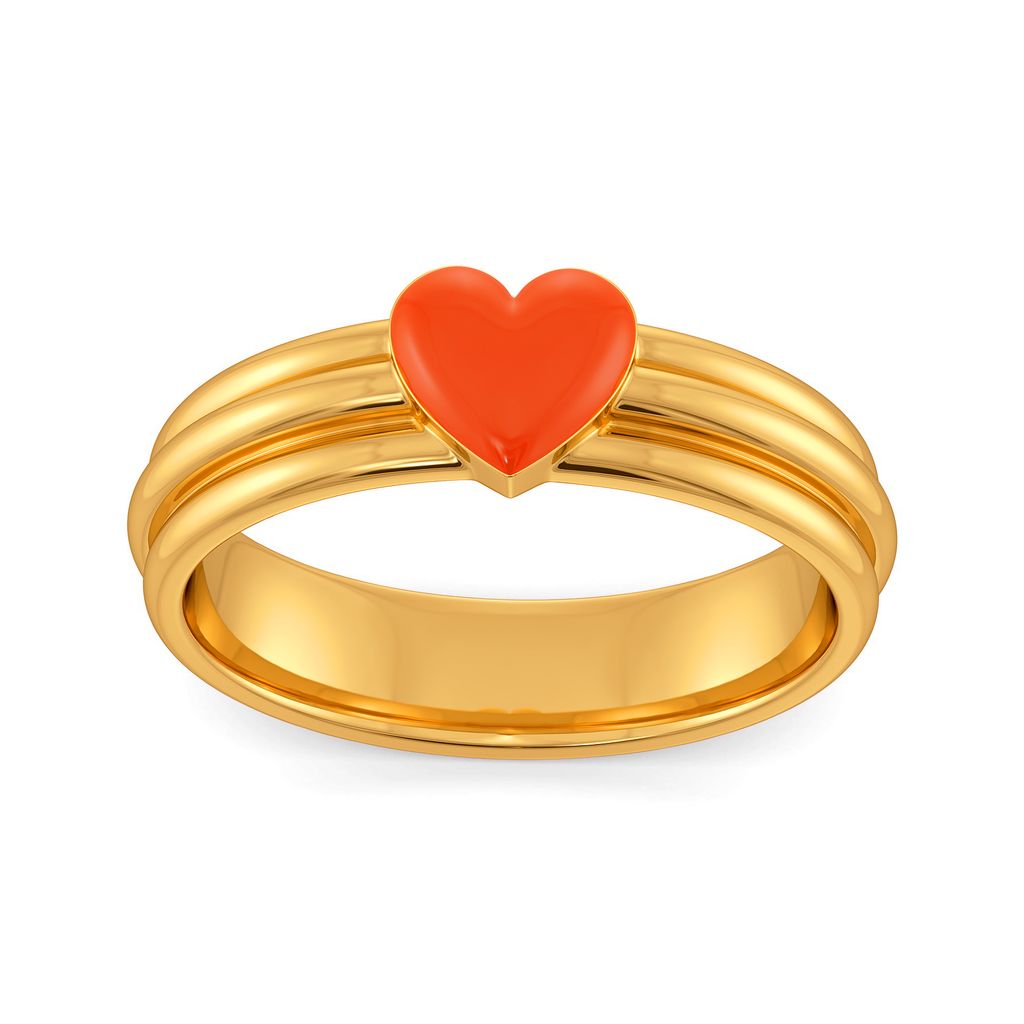 Zesty Neon Gold Rings image