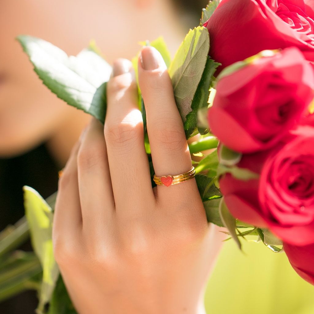 Zesty Neon Gold Rings alternate view 1