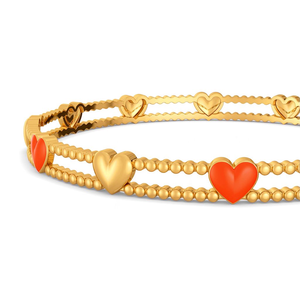 Colour Crush Gold Bangles