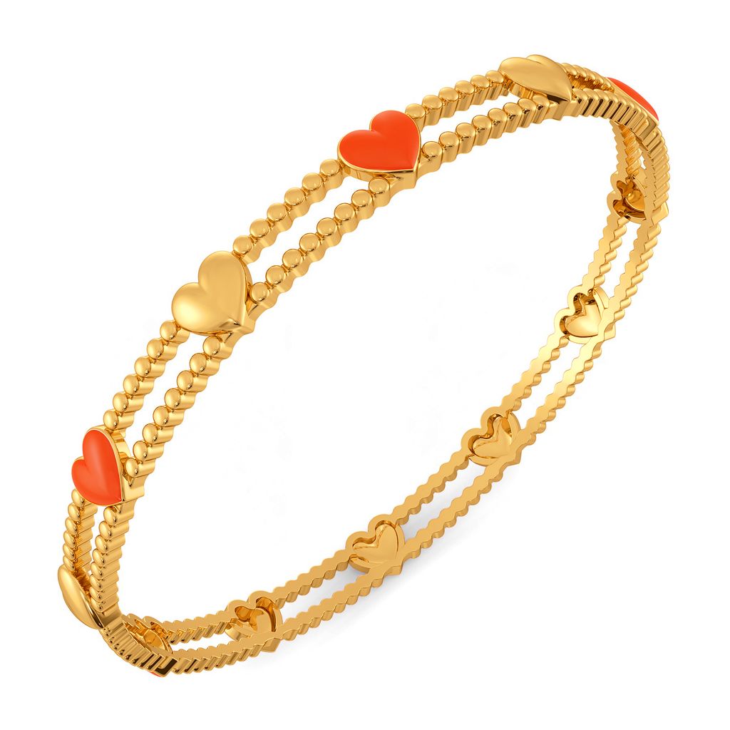 Colour Crush Gold Bangles