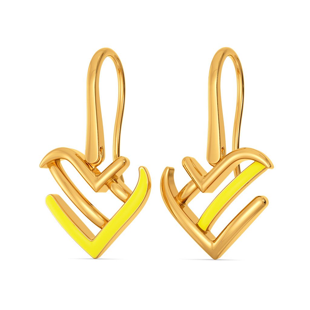 Valentine Sun Gold Earrings