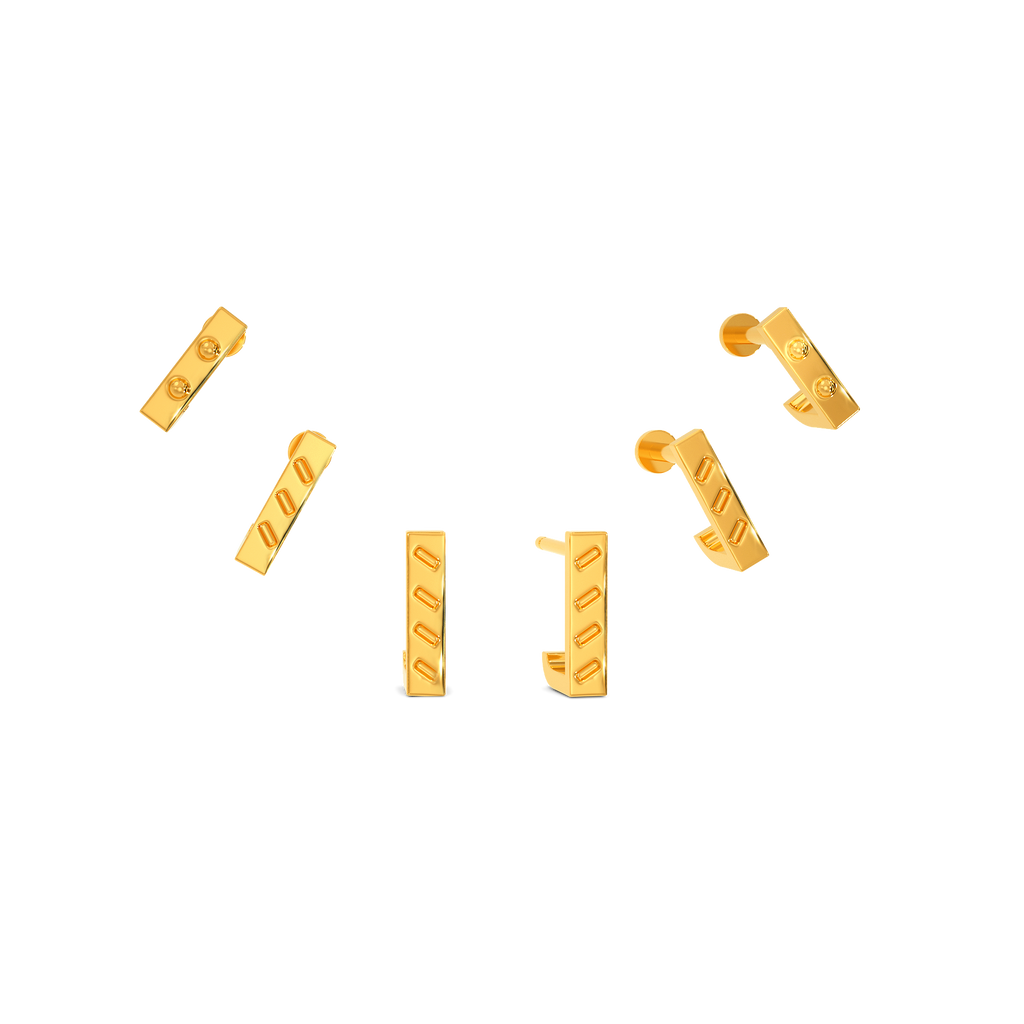Gutsy Dame Gold Earrings