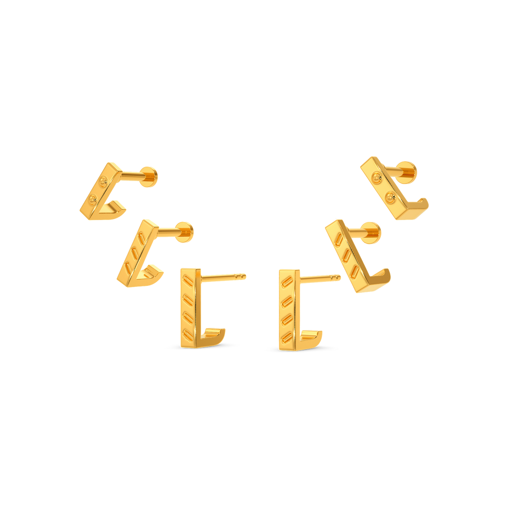 Gutsy Dame Gold Earrings