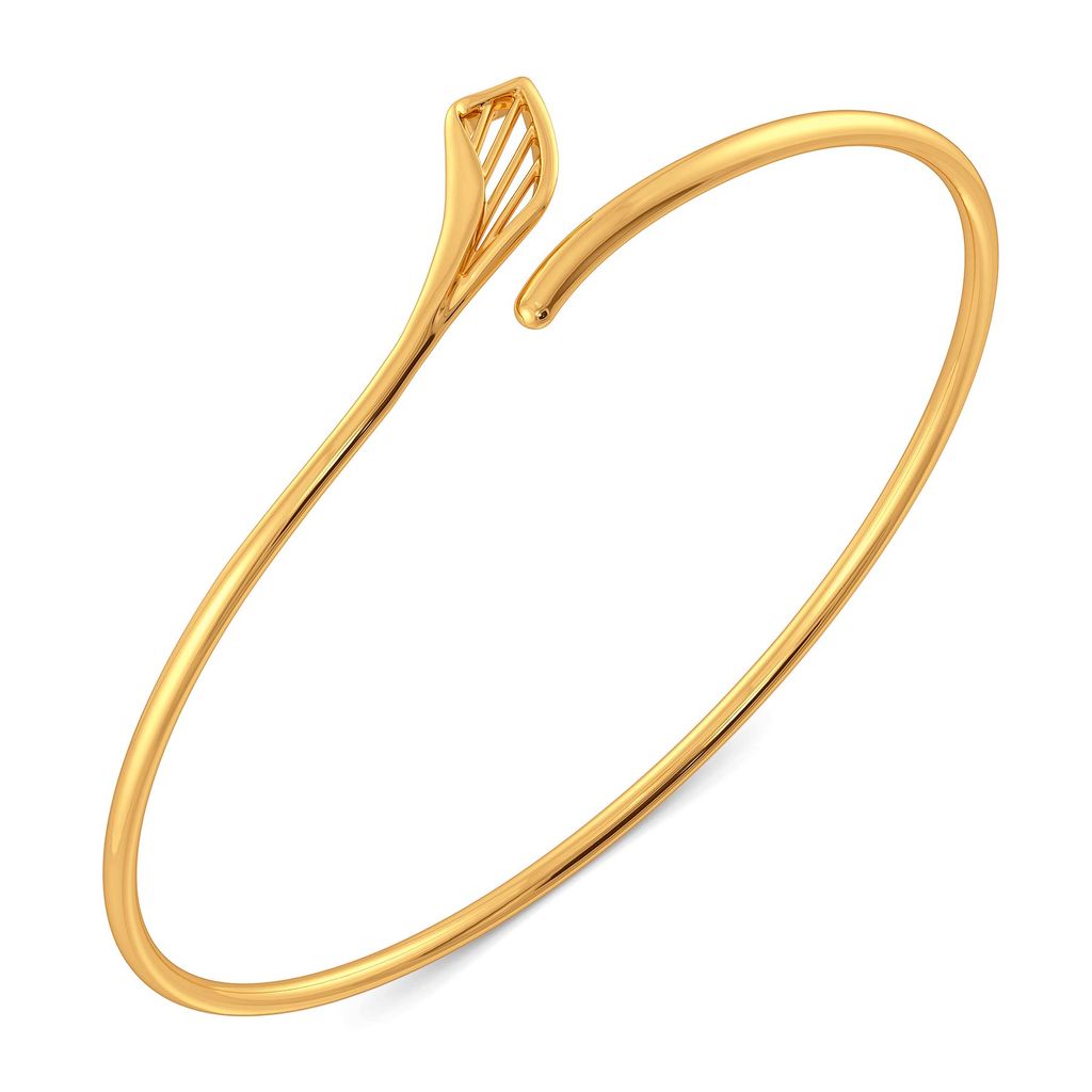 Like A Lily Gold Bangles
