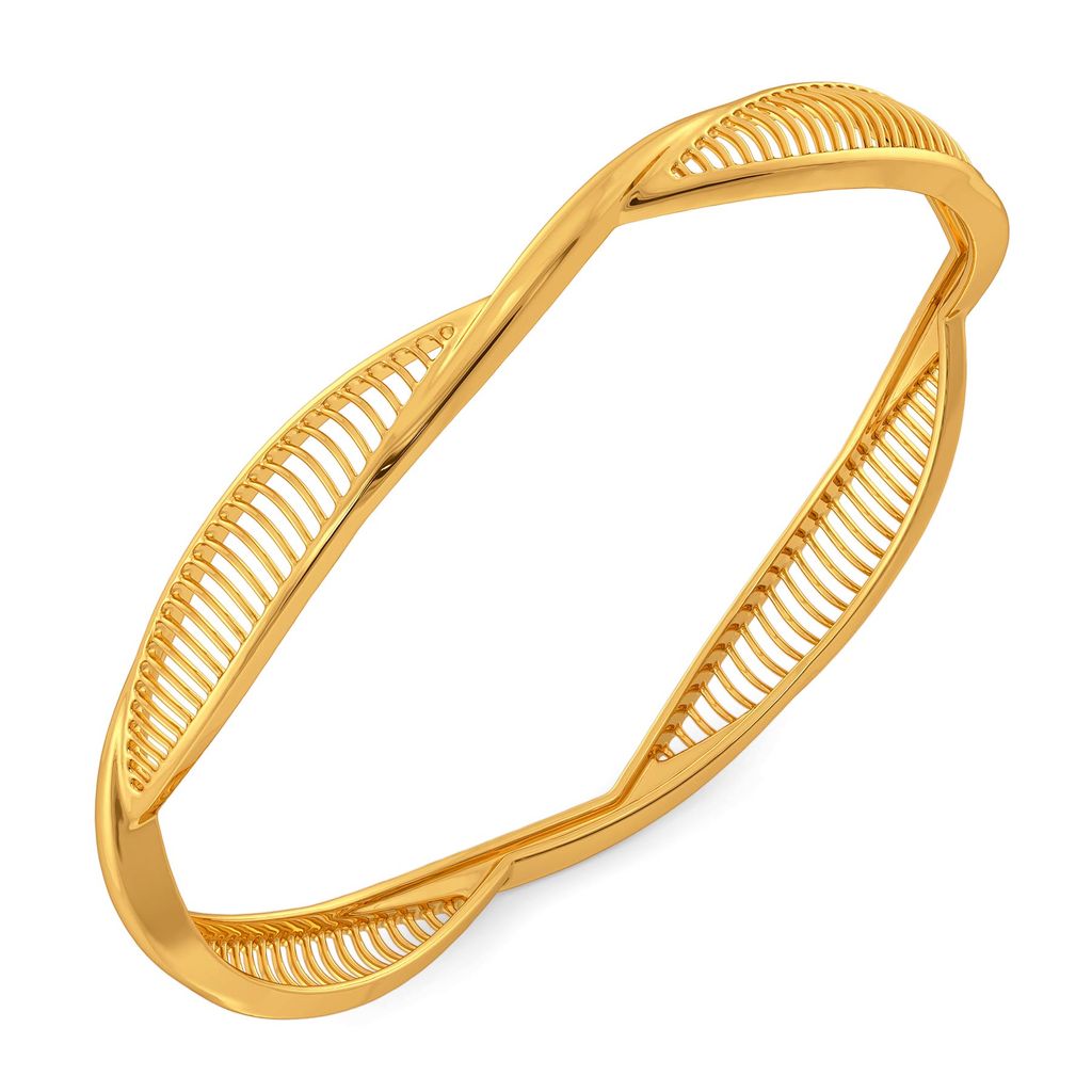 Flor de Magnolia Gold Bangles