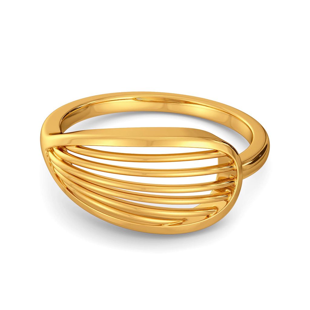 Floral Flock Gold Rings alternate view 3