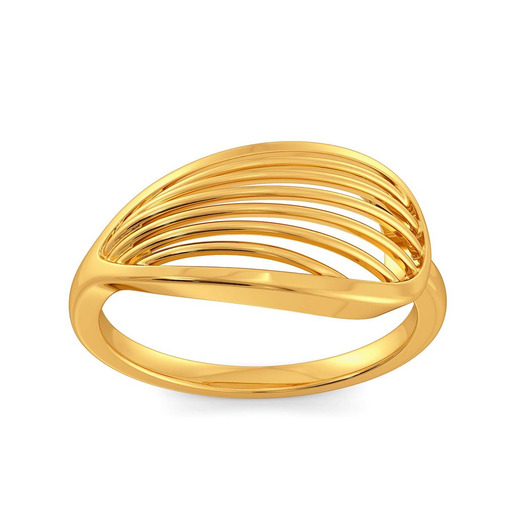 Floral Flock Gold Rings alternate view 2