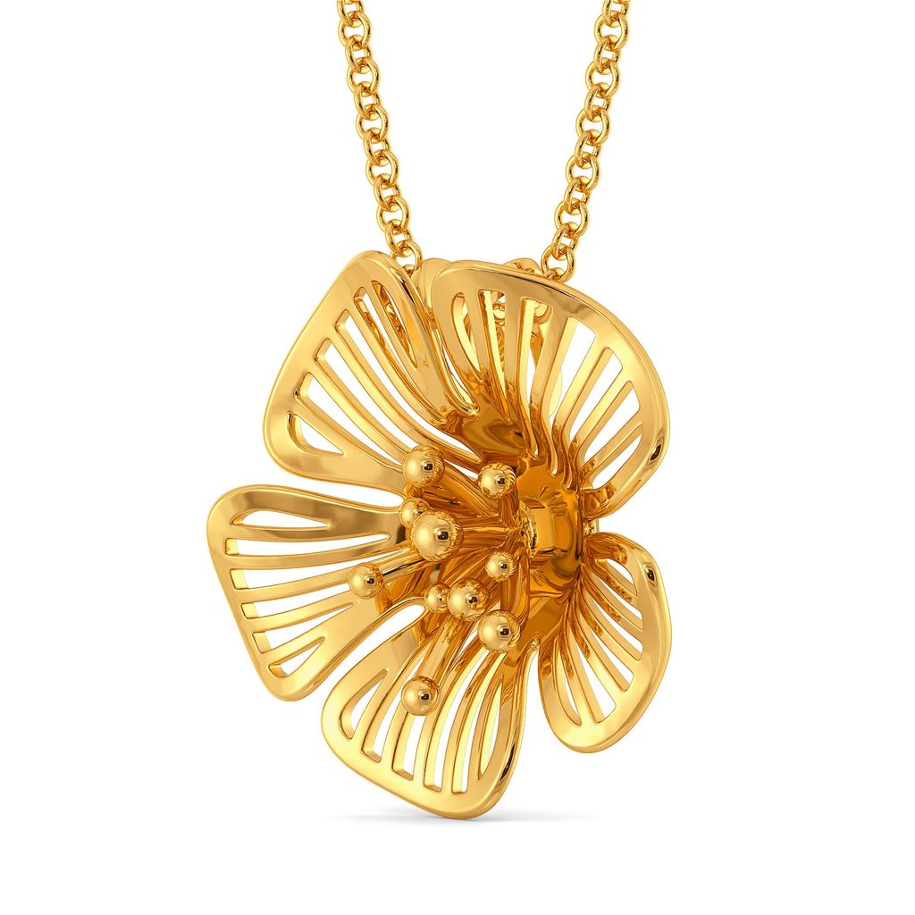Floral Flock Gold Pendants