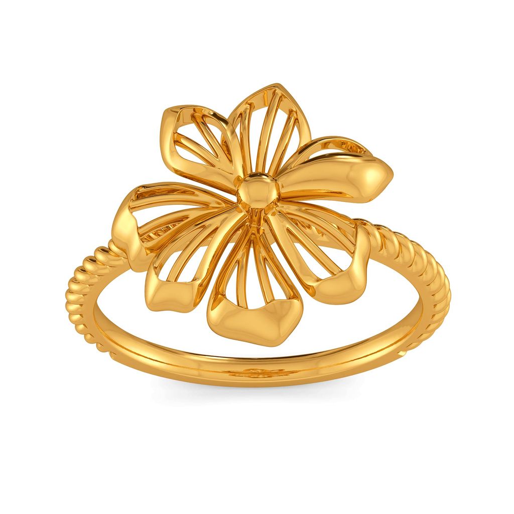 Floral Blooms Gold Rings alternate view 2