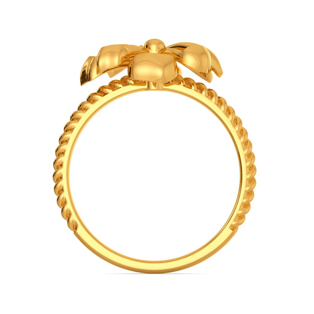 Floral Blooms Gold Rings image