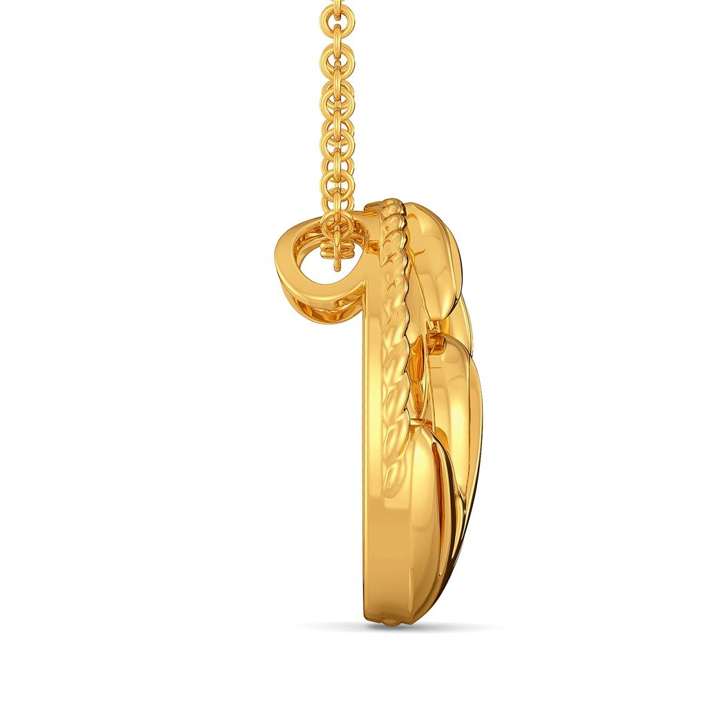 Floral Blooms Gold Pendants