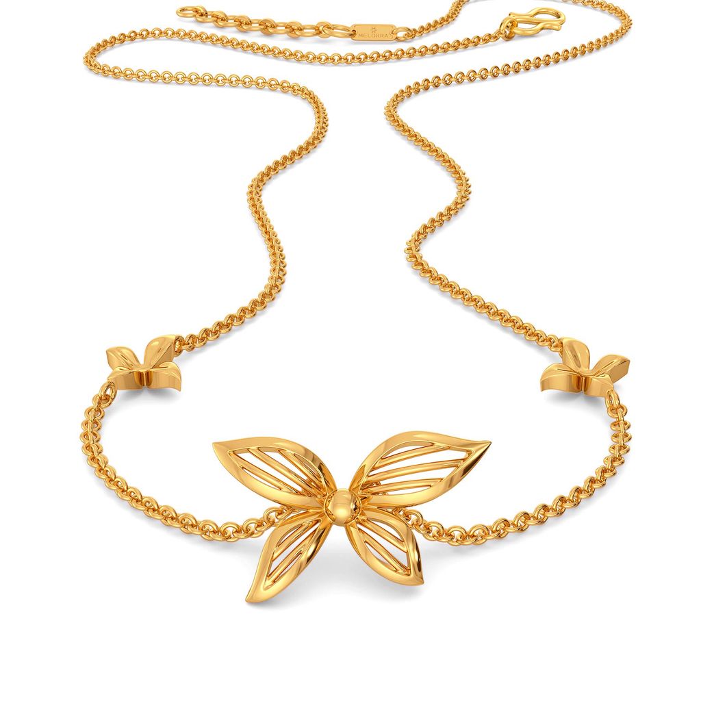 Petal Play Gold Necklaces