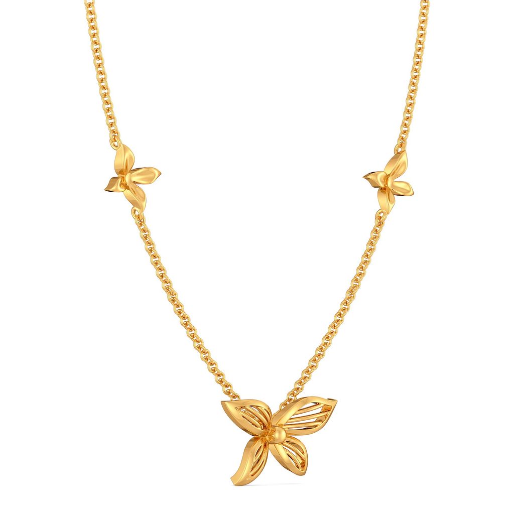 Petal Play Gold Necklaces