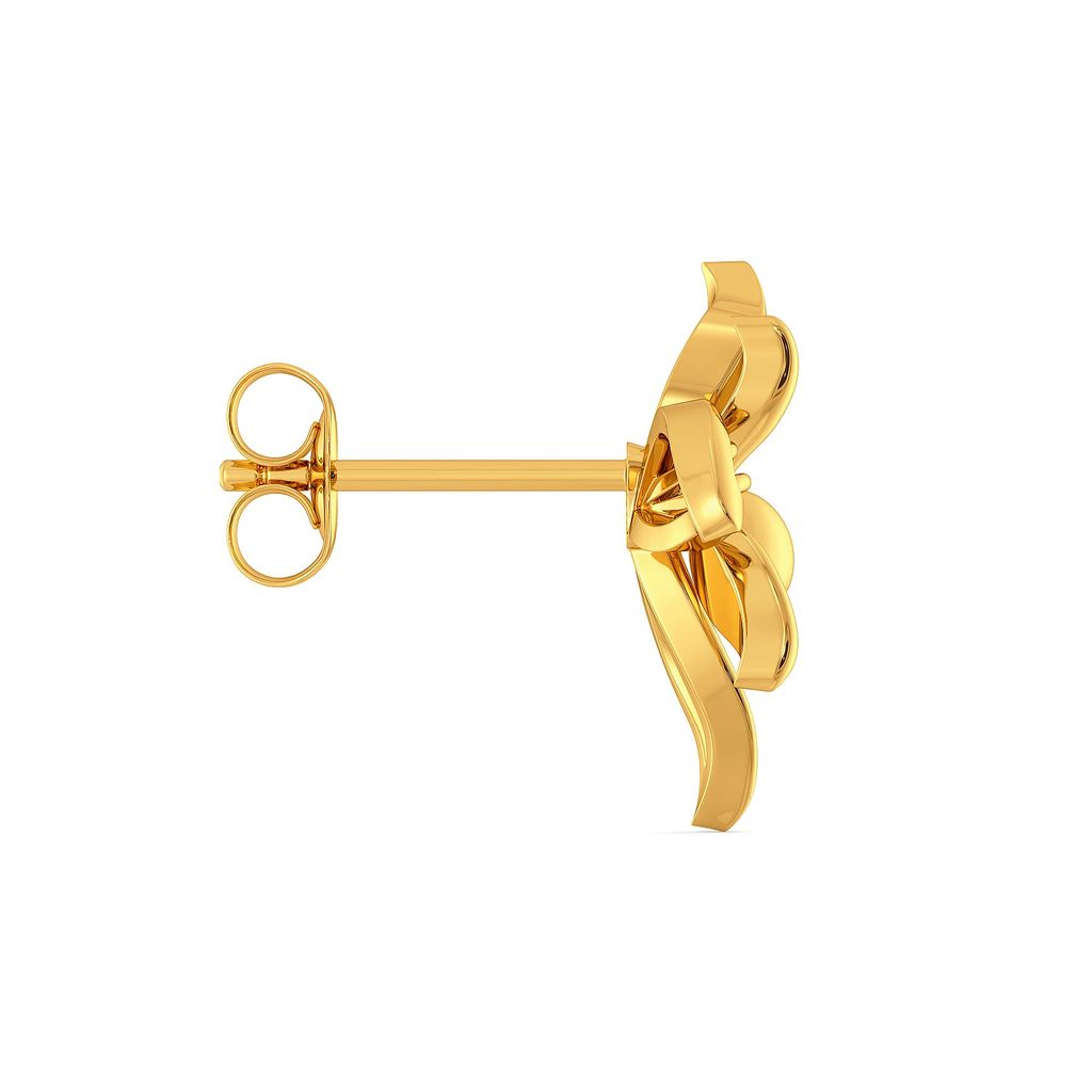 A Lily Link Gold Earrings