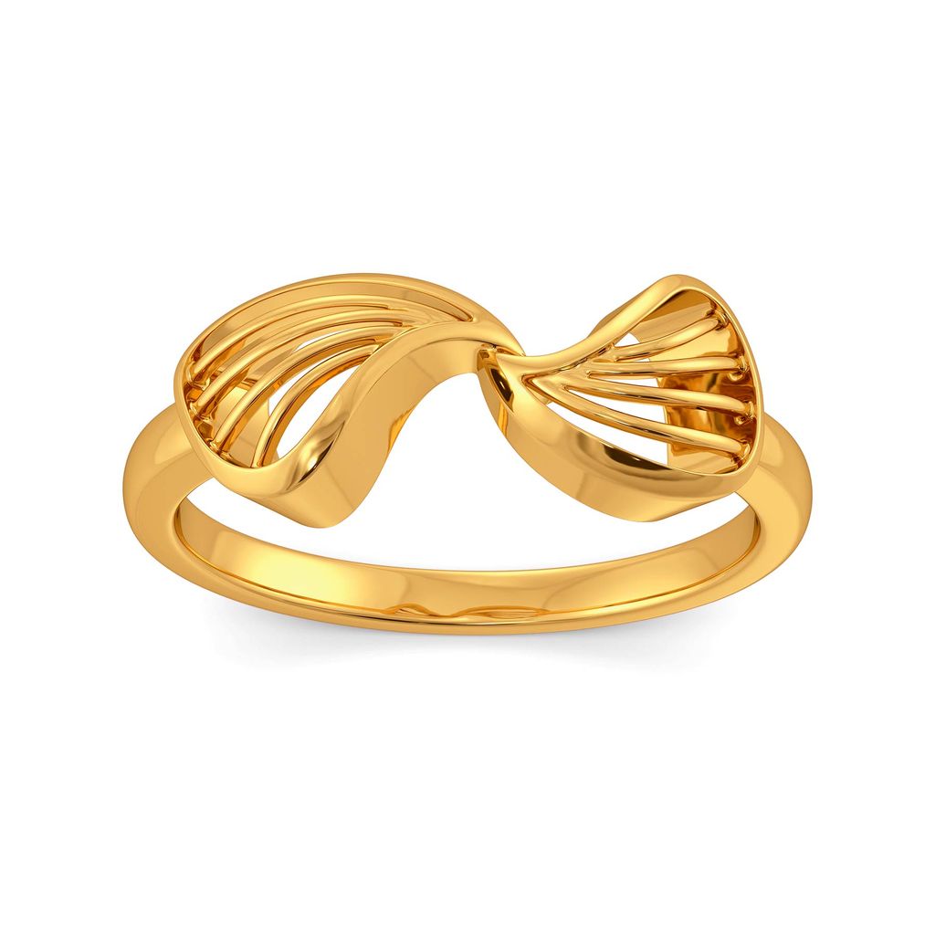 Pair A Petal Gold Rings alternate view 2