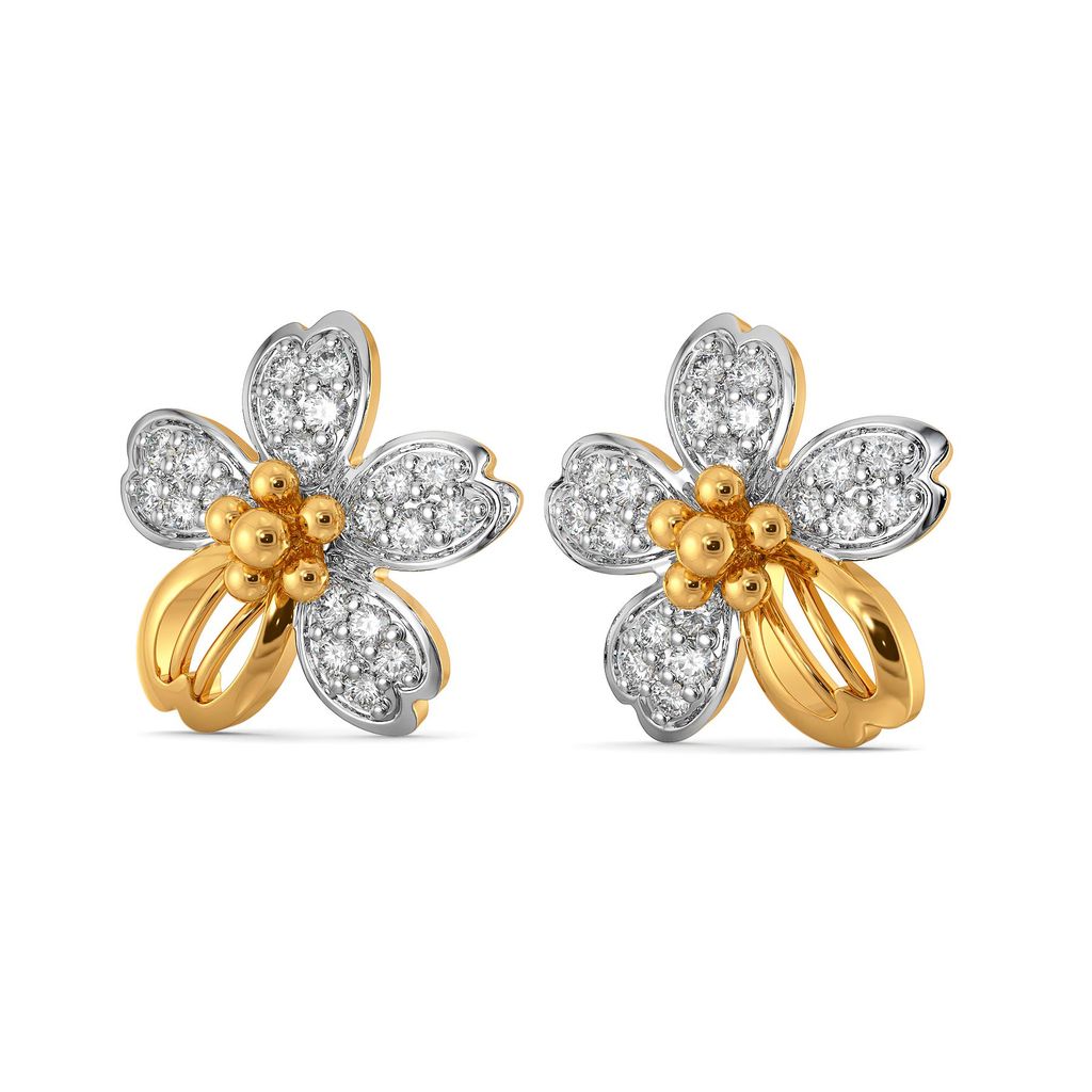 Floral Feat Diamond Earrings