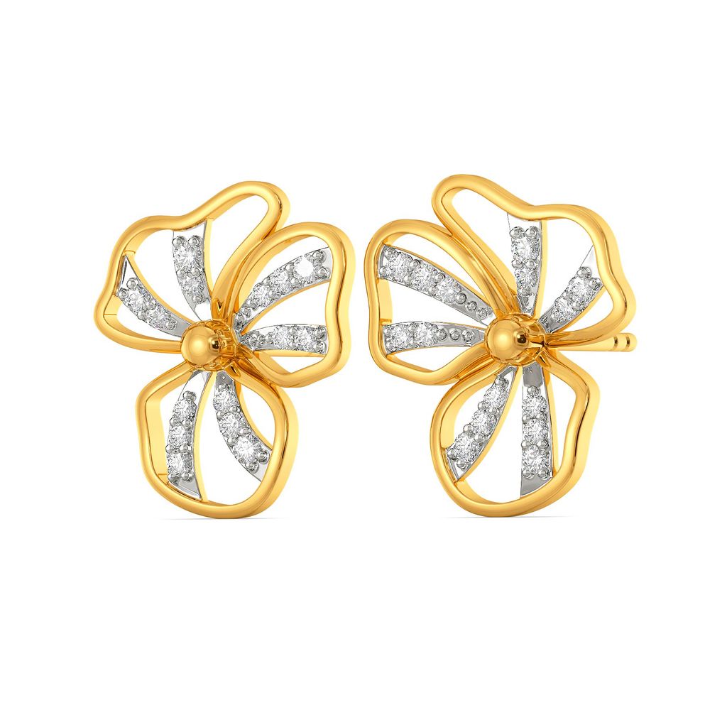 Petal Petite Diamond Earrings