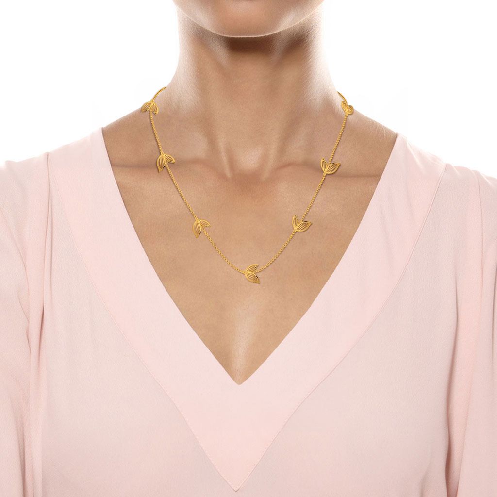 Petal Play Gold Necklaces