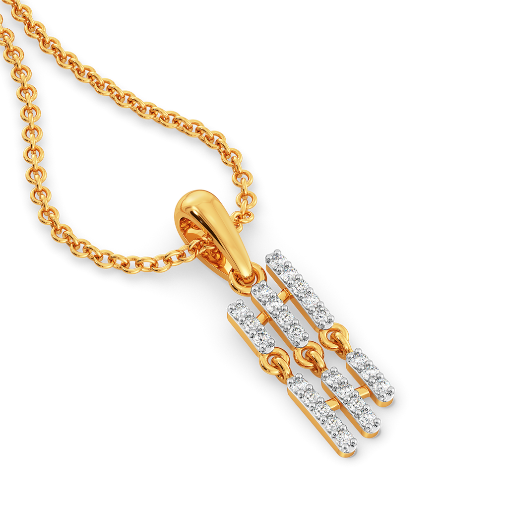 Tiered Fringe Diamond Pendants