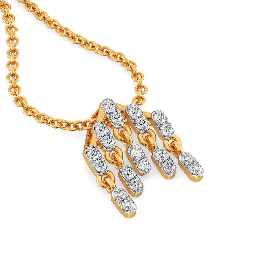 Drama in Layers  Diamond Pendants