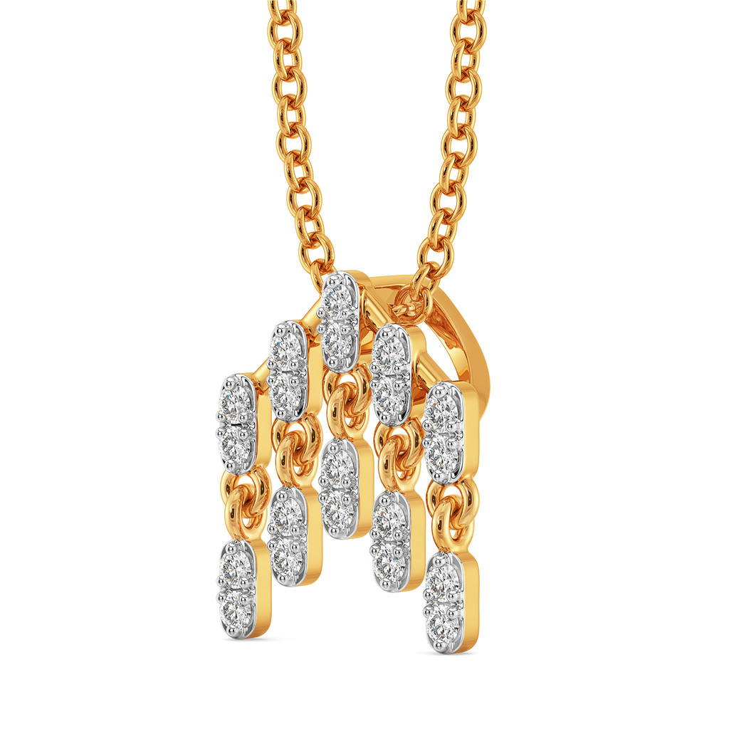 Drama in Layers  Diamond Pendants
