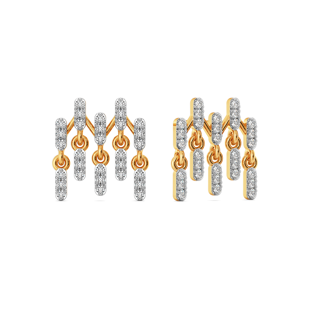 Drama in Layers  Diamond Earrings