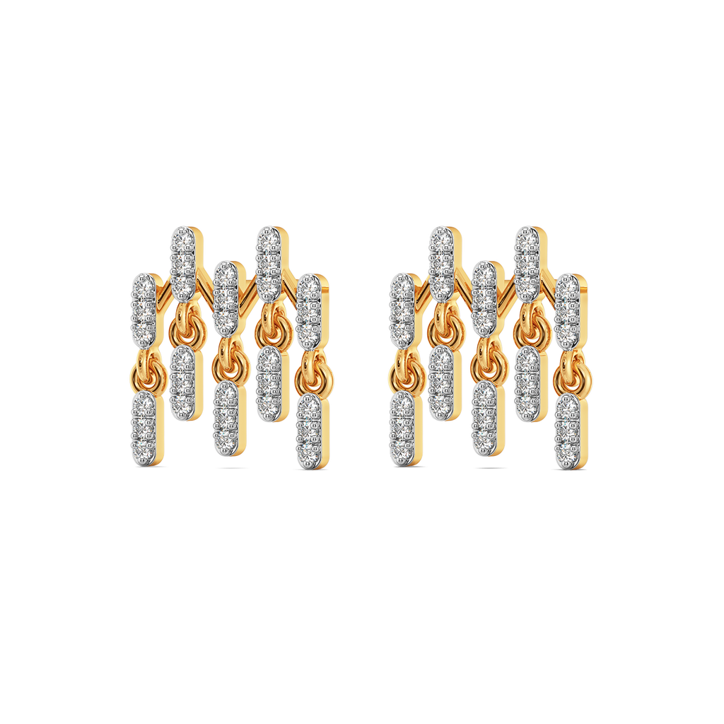 Drama in Layers  Diamond Earrings