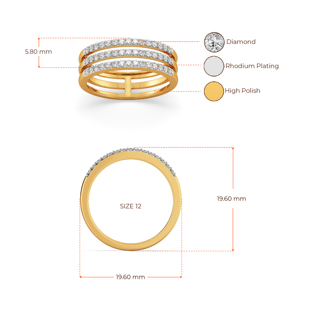 Dramatic Tiers Diamond Rings image