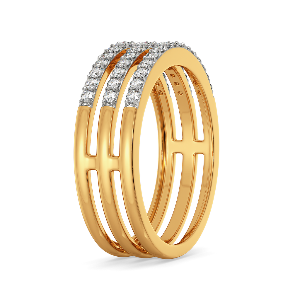 Dramatic Tiers Diamond Rings image