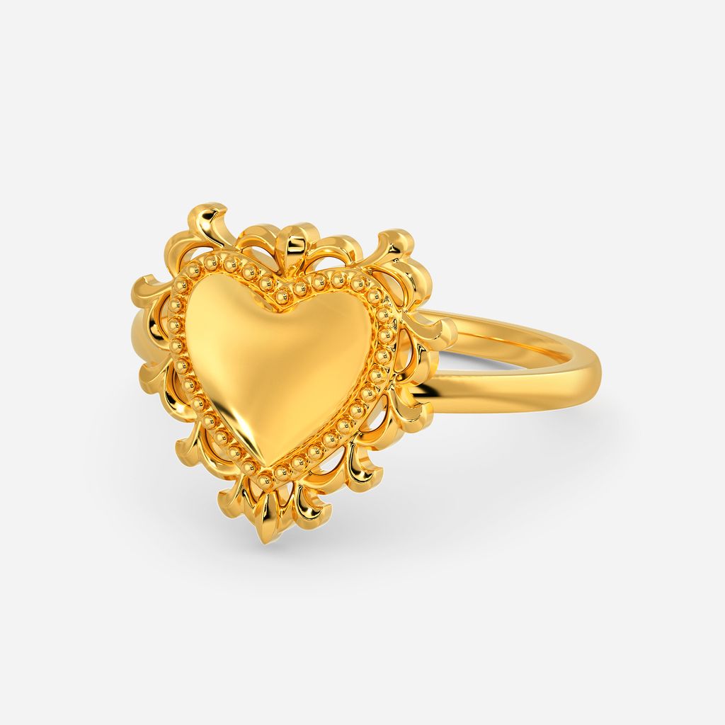 Wish upon a Heart Gold Rings alternate view 2