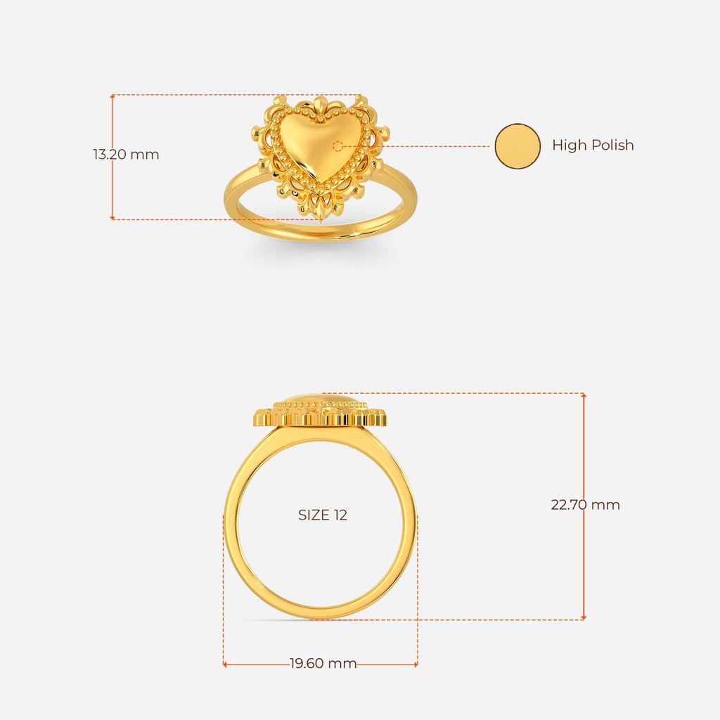 Wish upon a Heart Gold Rings image