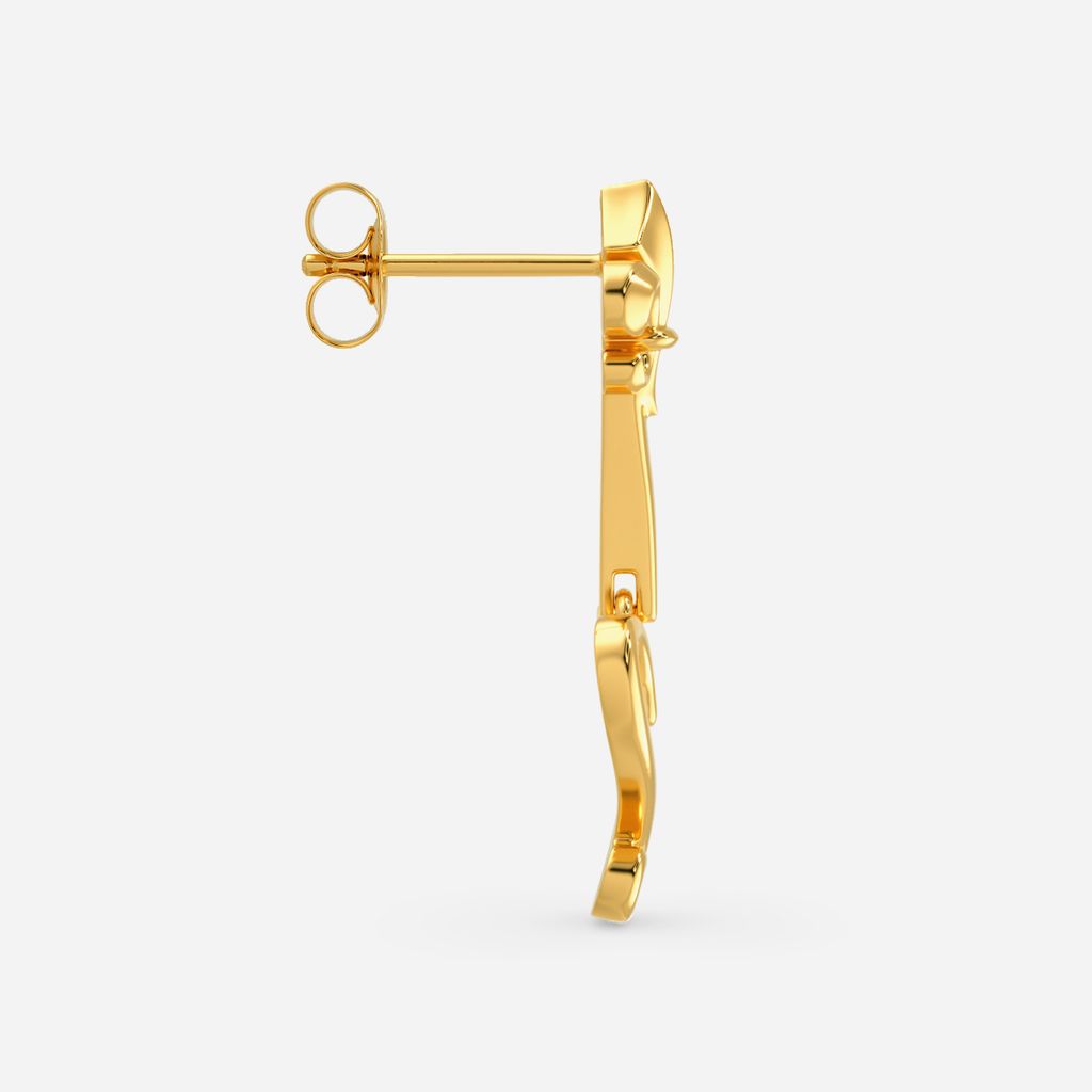 Fable O Hearts Gold Earrings