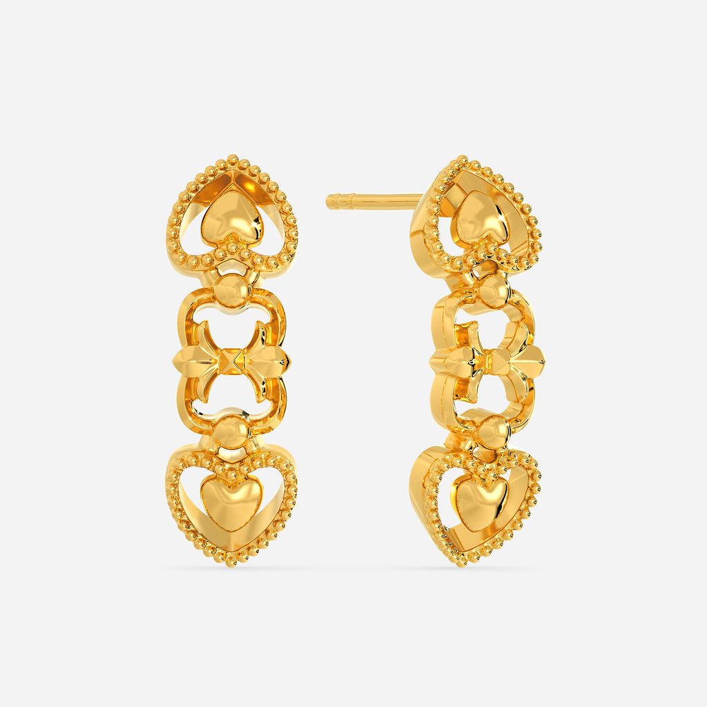 Spell of Love Gold Earrings
