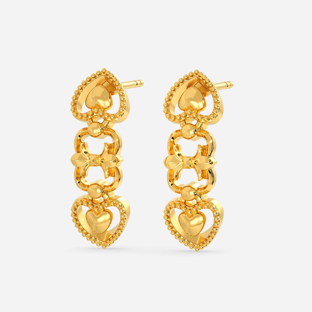 Spell of Love Gold Earrings