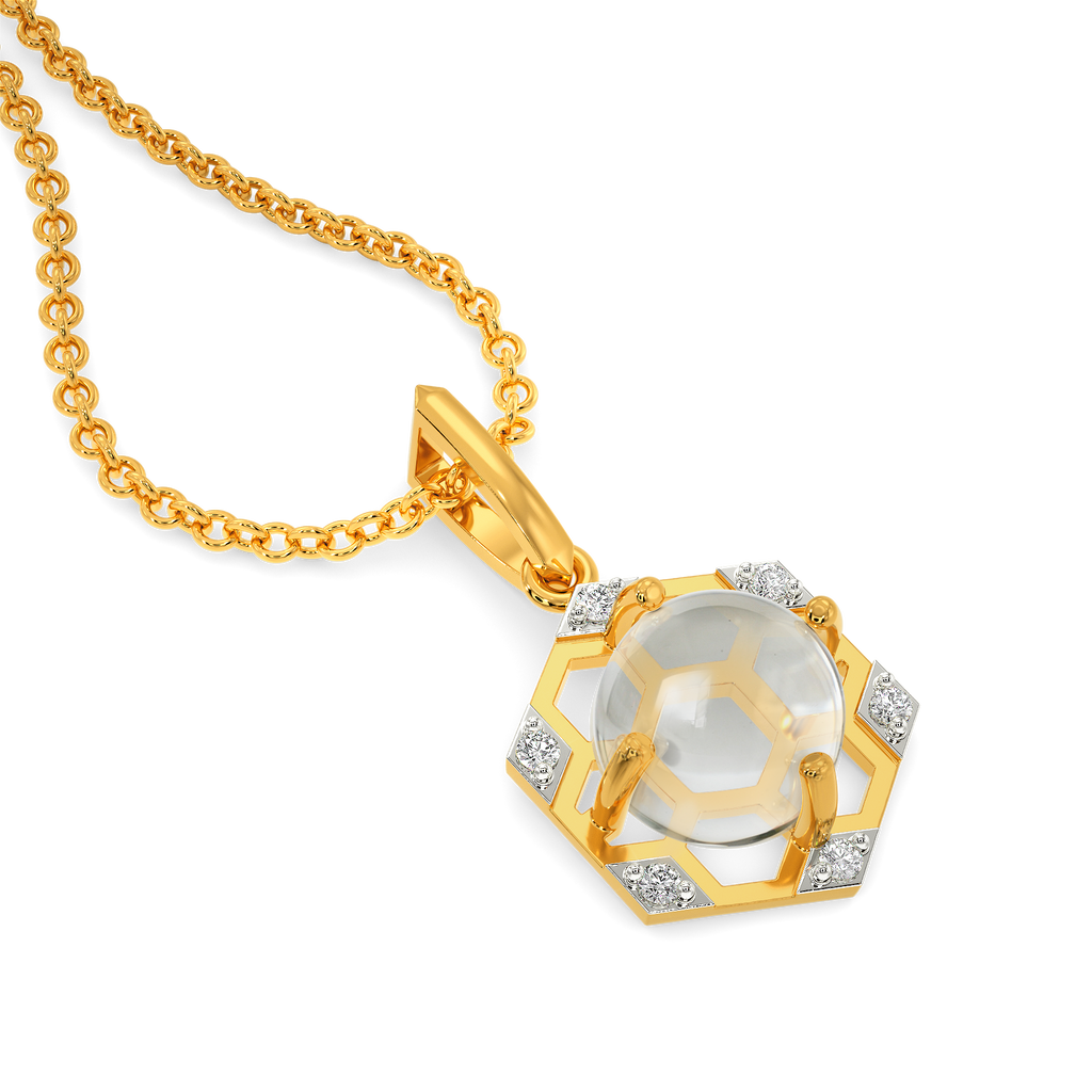 Glassy Whispers Diamond Pendants