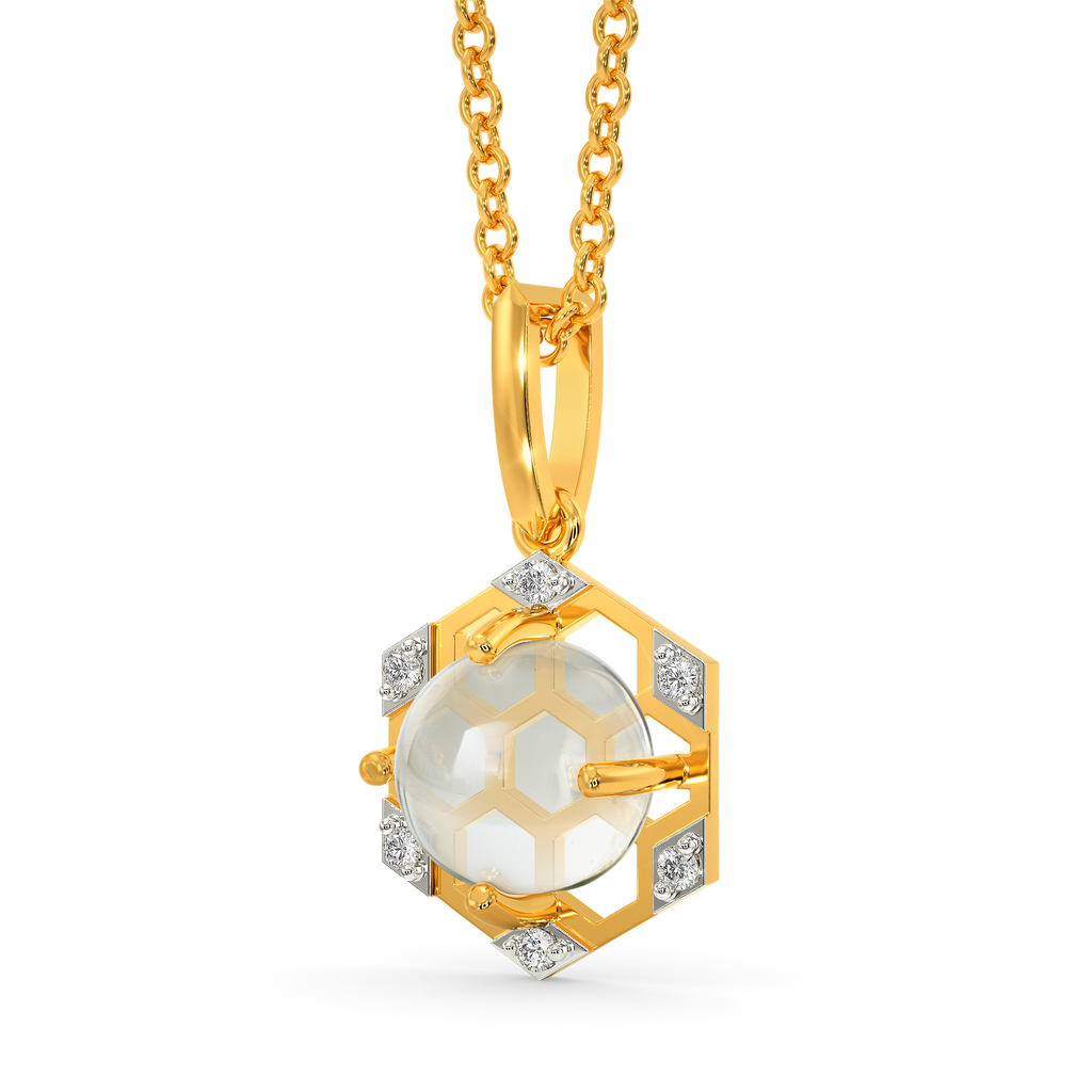 Glassy Whispers Diamond Pendants