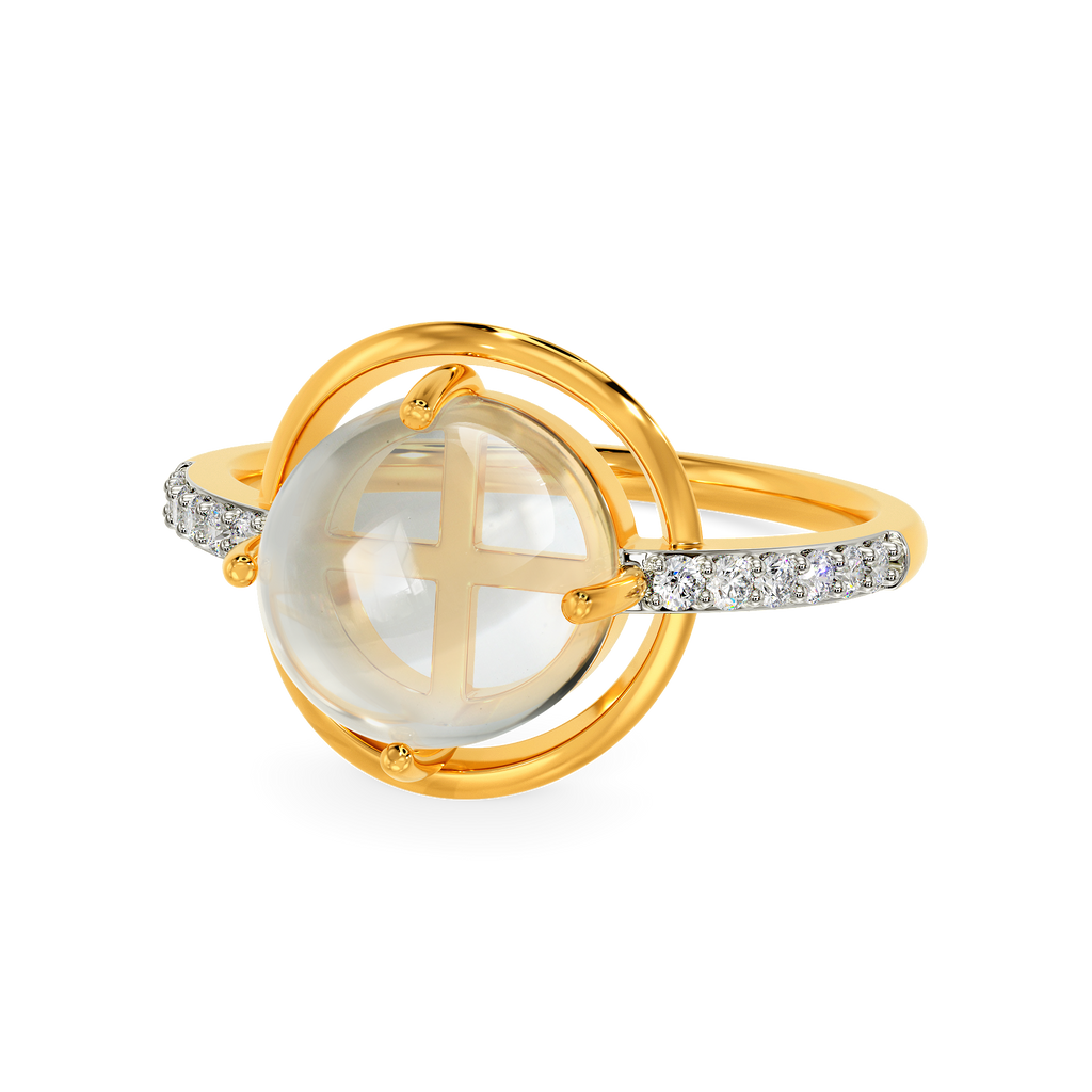 Quartz Aura Diamond Rings alternate view 2