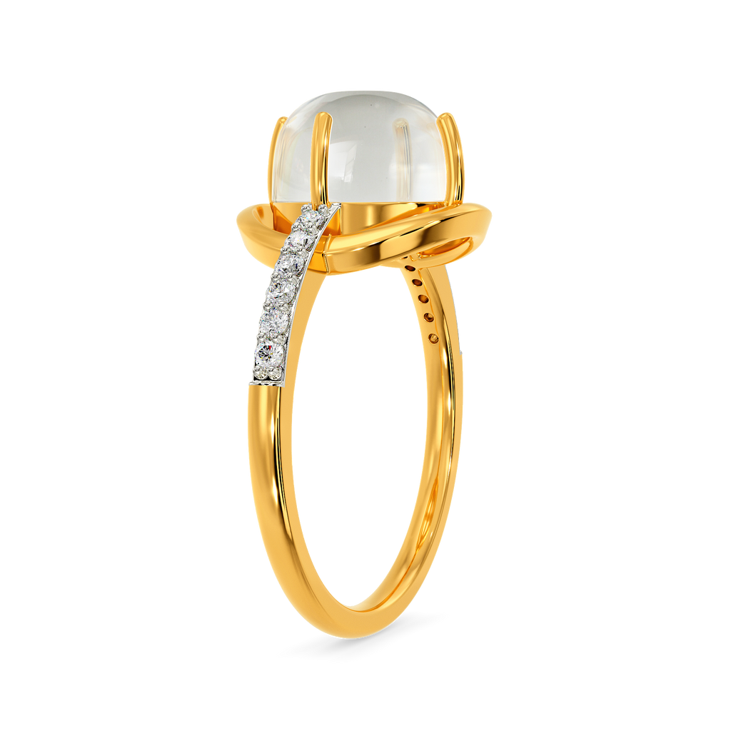 Quartz Aura Diamond Rings image