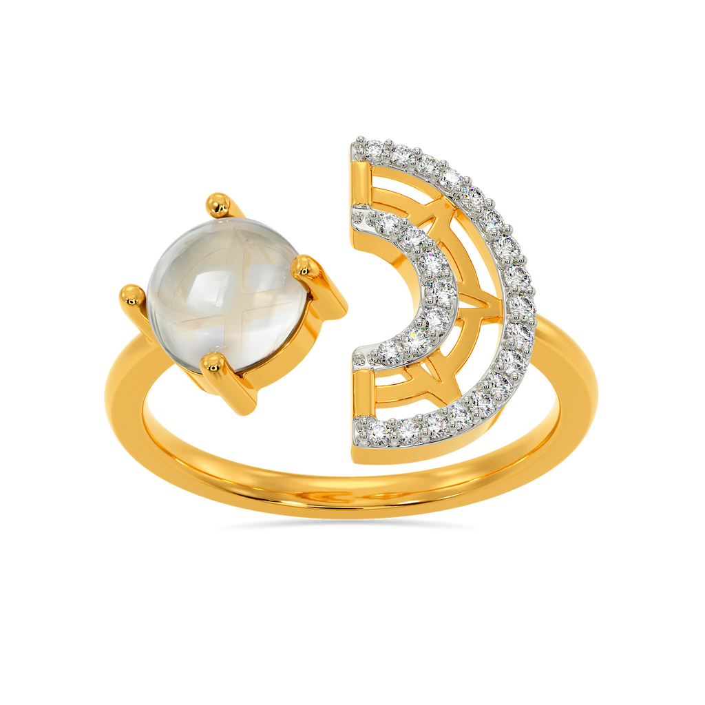 Clear Horizon Diamond Rings alternate view 3