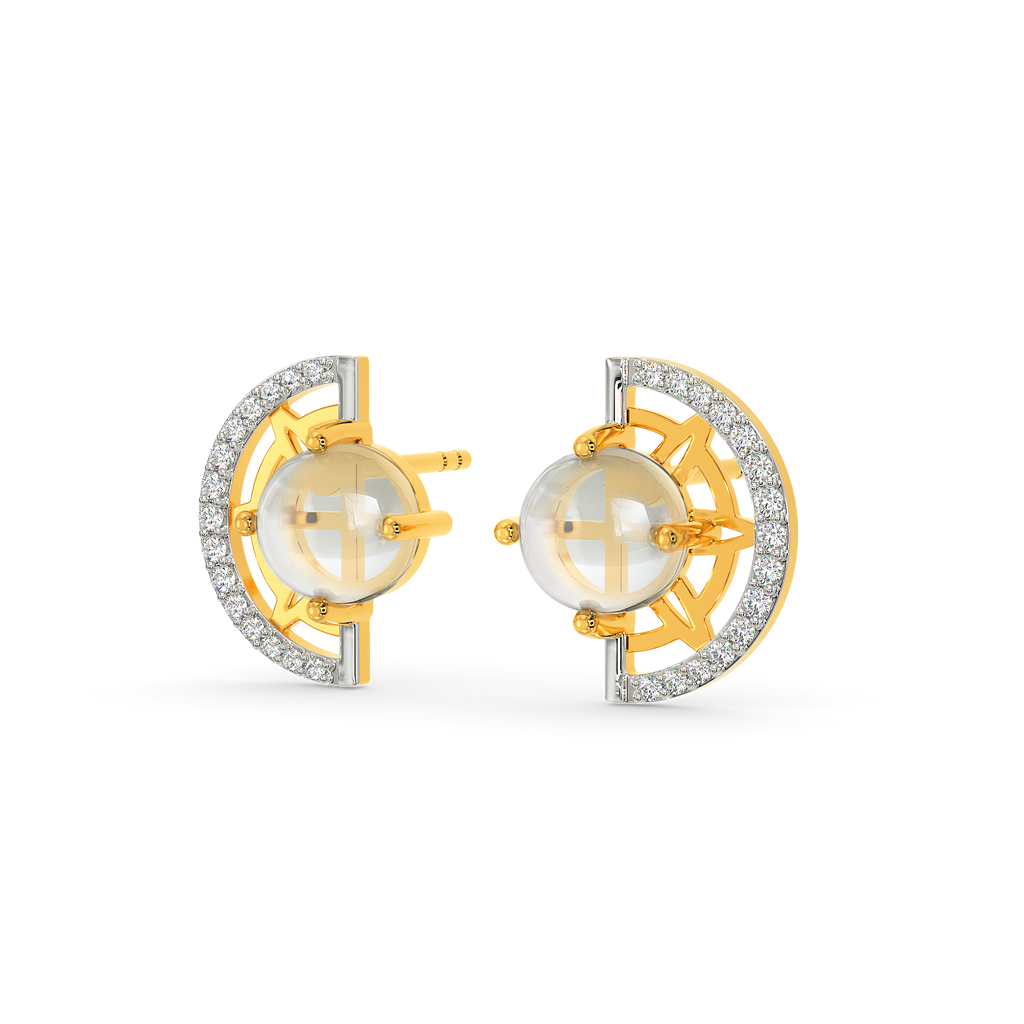 Clear Horizon Diamond Earrings