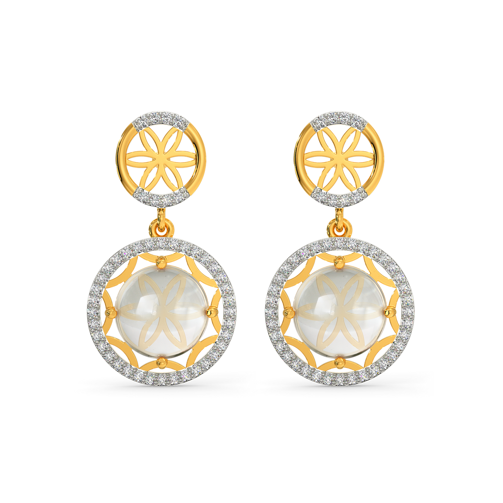 Translucent Whispers Diamond Earrings