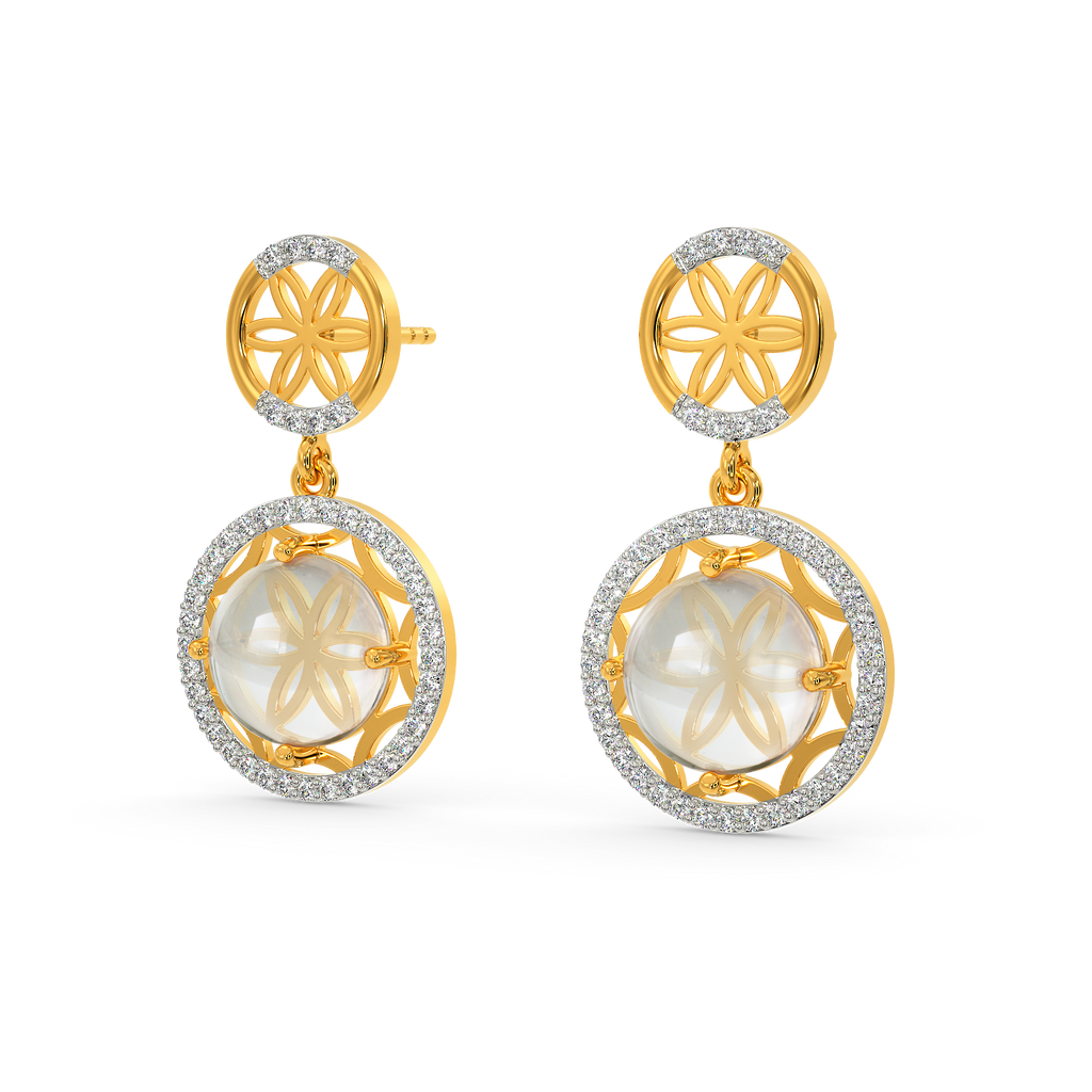 Translucent Whispers Diamond Earrings