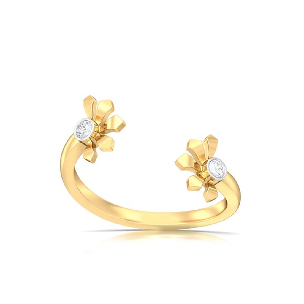 Greek lotus Diamond Rings alternate view 3
